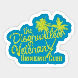 Military Veteran Drinking Club Sticker